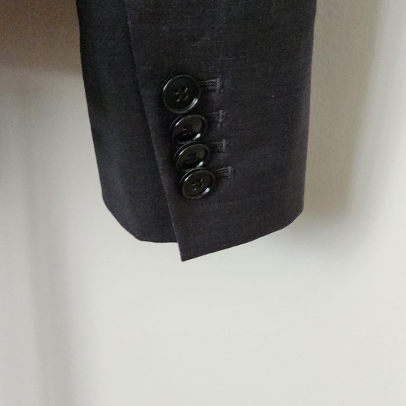 ANN TAYLOR Blazer Dark Gray Womens Size 2 - Picture 4 of 9